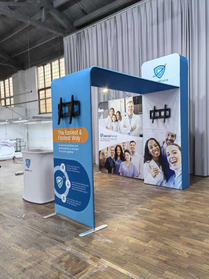 Trade Show Booth Modular Booth Frame System Tension Fabric Graphics