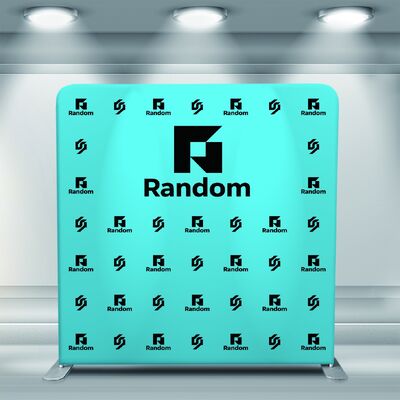 Straight 8x8 Tension Fabric Backdrop Double Sided Pillow Cover Backdrop