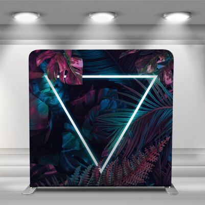 Neon Tropical Triangle Pillowcase Backdrop Custom Printed Fabric Backdrops