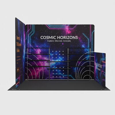 Portable Trade Show Booth Tension Fabric Display For Business Events