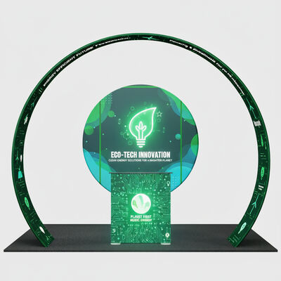 Portable Trade Show Booth Tension Fabric Display System For Exhibitions