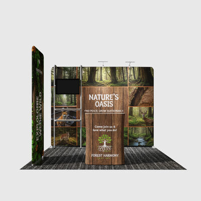 Lightweight Aluminum Trade Show Booth Tension Fabric Portable Exhibition Booth