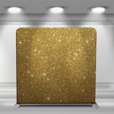 Gold Sparkle Pillowcase Backdrop Dye Sublimation Stretch Fabric Backdrop