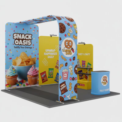 Easy Setup Trade Show Booth With Lightweight Fabric Display
