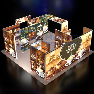 Aluminum Frame Fabric SEG Lightbox 10x10ft 20x20ft Modular Exhibition Stands