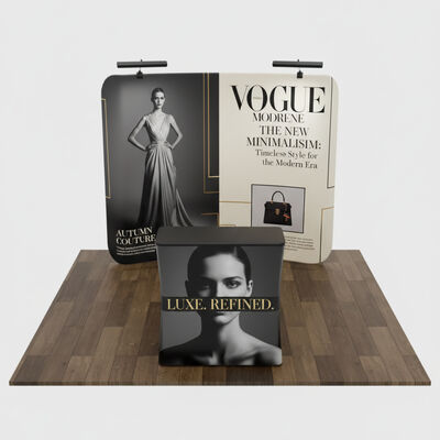 3x3m Trade Show Booth Modular Tension Fabric Display Kit Tool Free Setup