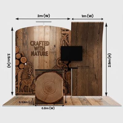 Trade Show Booth Modular Booth Frame System Tension Fabric Graphics