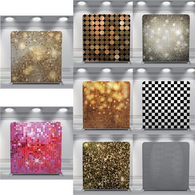 Four Graphic Covers Pillowcase Backdrop 7x7ft Photo Booth Background