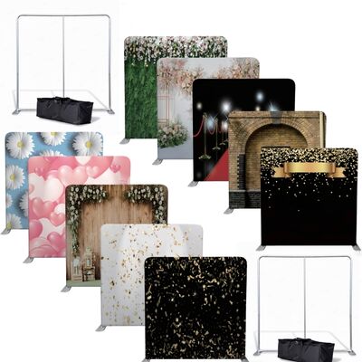 7.6x7.6ft Pillowcase Backdrop Gold Sprinkle Printed Fabric Backdrops