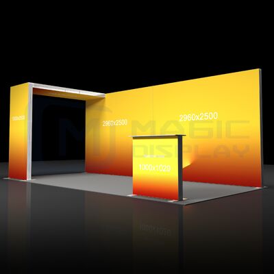 SEG Tension Fabric Light Boxes 10x20ft Trade Show Light Boxes