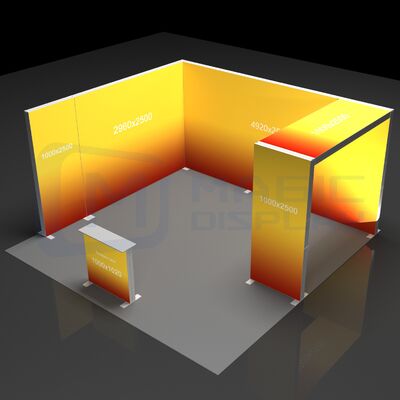 Dye Sublimation Backlit Booth 10x20ft LED Backlit Trade Show Displays