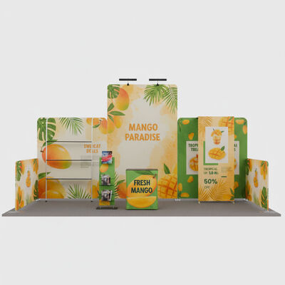 3x6m Trade Show Booth Portable Booth Display Kit Multiple Layout Options