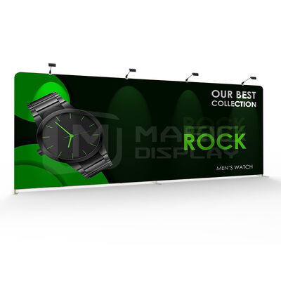 12x8 15x8 20x8 Tension Fabric Display Backdrop Portable Exhibition Banner Stand