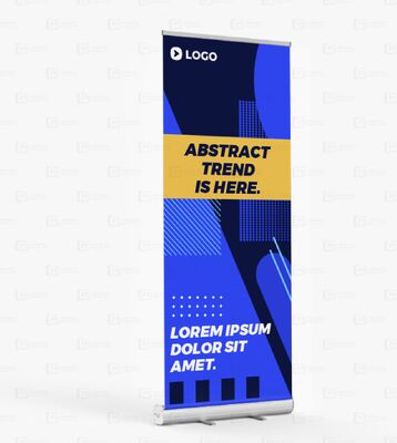Portable Aluminium Promotional Economical Roll Up Banner Stand  Advertising Retractable Pull-up Banners