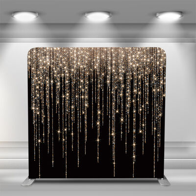 Custom Logo Tension Fabric Backdrop Exhibition Trade Show Booth Display Banner Stand