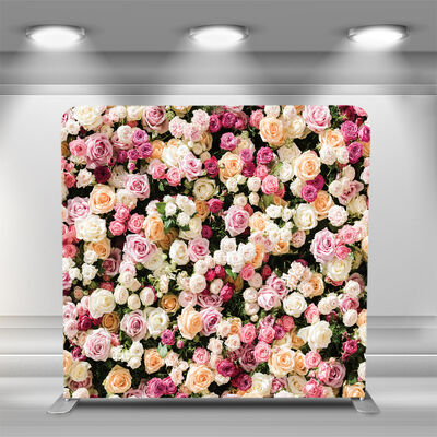 Straight Custom Banner Backdrop Exhibition Backdrop Stand Photobooth Background Wall For Party Events