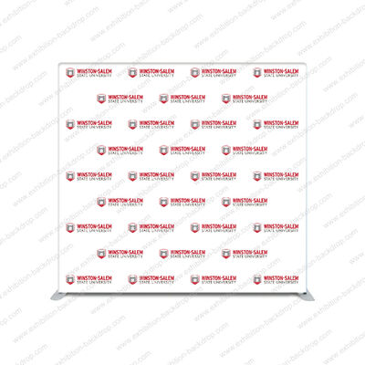 Exhibition Custom Logo Aluminum Tube Stand Banner Backdrop Straight Tension Fabric Backdrop Display