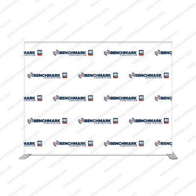Custom Media Wall Backdrop Banners Stretch Tension Fabric Backdrop Trade Show Banner Display