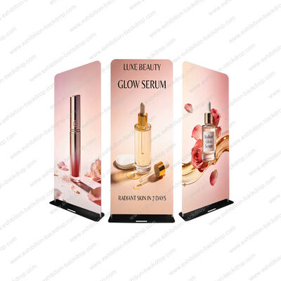 Aluminum Tube Stand Tension Fabric Banner Display For Trade Show Exhibition Expo Custom Design Fabric Banner Display