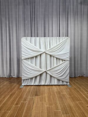 Customizable Stretch Fabric Backdrop Offering Prints Ideal for Corporate Events Trade Shows and Photography Studios Providing Easy Installation