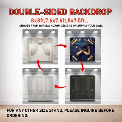 Customizable Waterproof Tension Fabric Backdrop Perfect for Indoor Outdoor Events Conferences and Marketing Displays