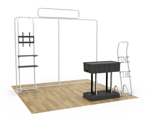 Portable Trade Show Booth Quick Set Up Tension Fabric Display Booth