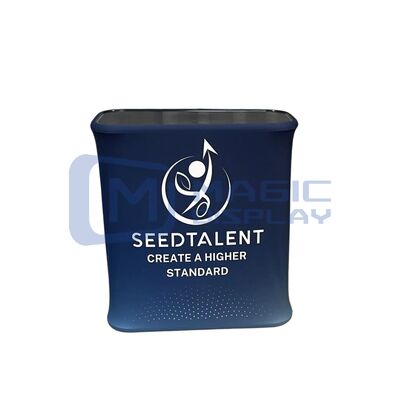 Fabric Portable Trade Show Podium Counter 31X38in Gopher Pop Up Counter