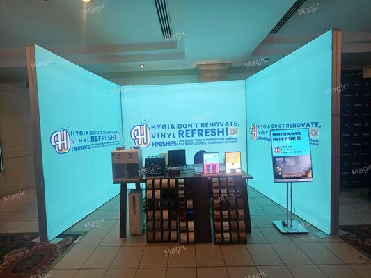 U Shape SEG Light Box 10x10ft Backlit Exhibition Stand Trade Show Booth