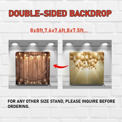 8x8 Pillowcase Backdrop Fabric Cover Only Custom Printing For Photo Booth