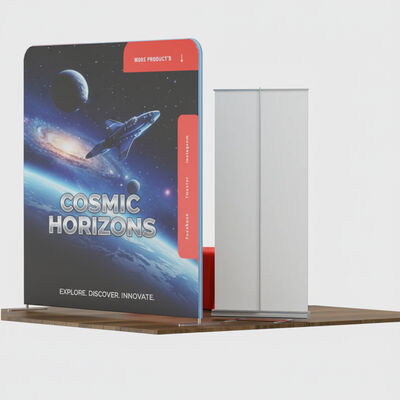 Trade Shows Booth Set with Backdrop Banner Stand Table Cover Display