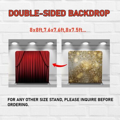 8x7.5 Custom Pillowcase Backdrop Cover Only Stretch Fabric For Trade Shows