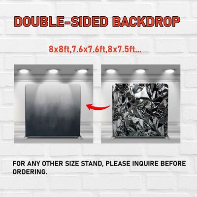 7x7 Pillowcase Backdrop Cover Only Tension Fabric Custom Display Graphic