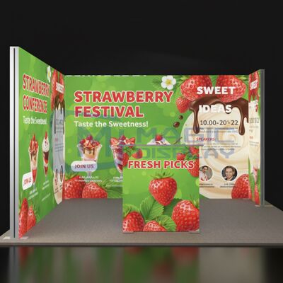 Aluminum 20x20 SEG Light Box Custom Printed Tension Fabric Lightbox