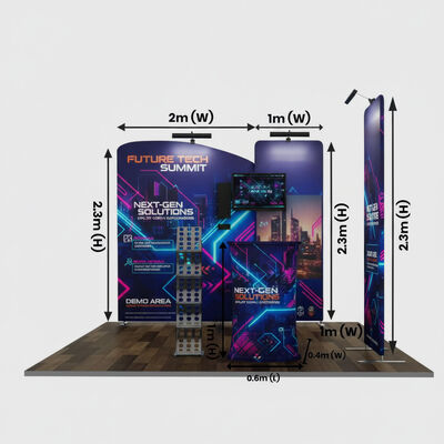 3x3m Trade Show Booth Setup for Portable Exhibition Display