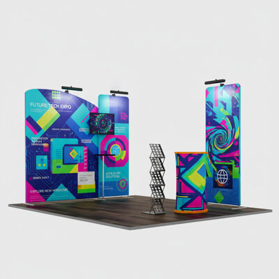 3x3m Trade Show Booth Setup for Portable Exhibition Display