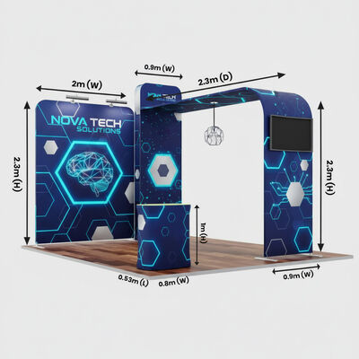3x3m Trade Show Booth Display Package for Events and Exhibitions