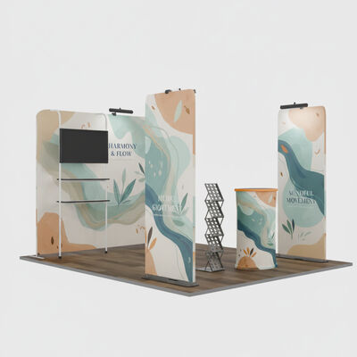 3x3m Trade Show Booth Portable Fabric Display Set For Events