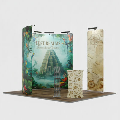 3x3m Trade Show Booth Modular 250g Stretch Fabric Display Booth