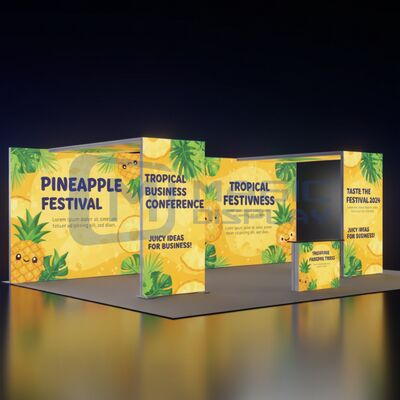 SEG 10x20 Trade Show Booth Lightweight 20x20 Fabric SEG Lightbox