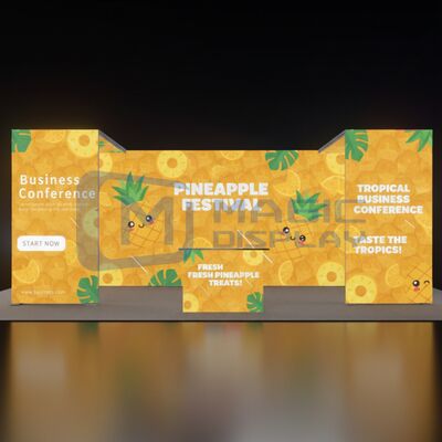 SEG 10x20 Trade Show Booth Lightweight 20x20 Fabric SEG Lightbox