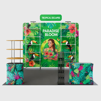 Portable Trade Show Booth Tension Fabric Display System For Exhibitions