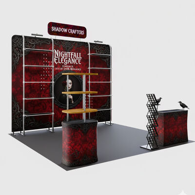 Portable Trade Show Booth Tension Fabric Display System For Exhibitions
