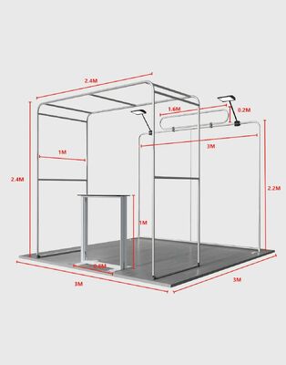 250g Exhibition Stretch Fabric Displays 10x10ft Tension Fabric Display Booth
