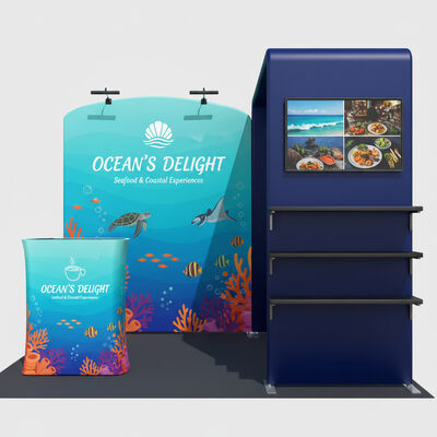 Clean Design Trade Show Booth Tension Fabric Display System