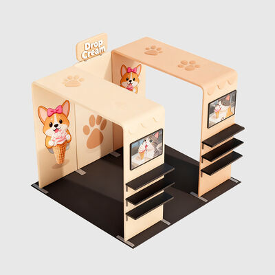 Simple Trade Show Booth Tension Fabric Display System For Shows