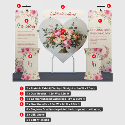 Contemporary 10x10 Trade Show Displays 10x10ft Expo Booth Display