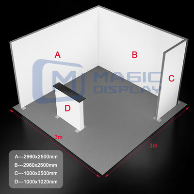 Aluminum 20x20 SEG Light Box Custom Printed Tension Fabric Lightbox