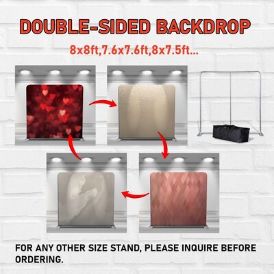 Modular Pillowcase Backdrop Tradeshow Backdrop With 1 Frame And 2 Fabric Skins