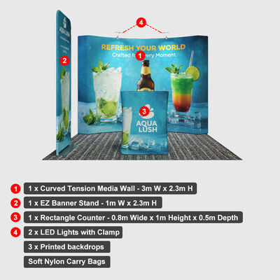 Modular Display Trade Show Booth With Easy Assembly Structure