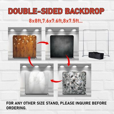 White Marble Pillowcase Backdrop Foldable Pillow Case Backdrop Stand